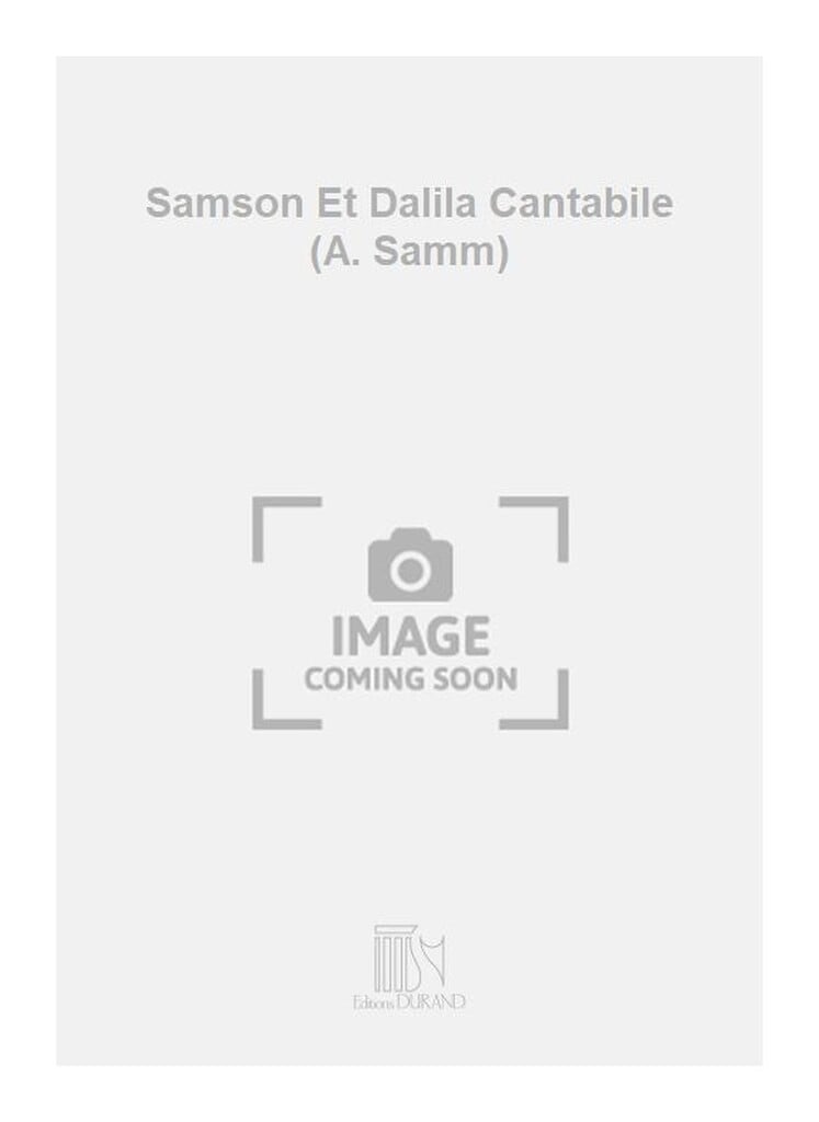Cantabile Da Samson Et Dalila Orgue (A.Samm)